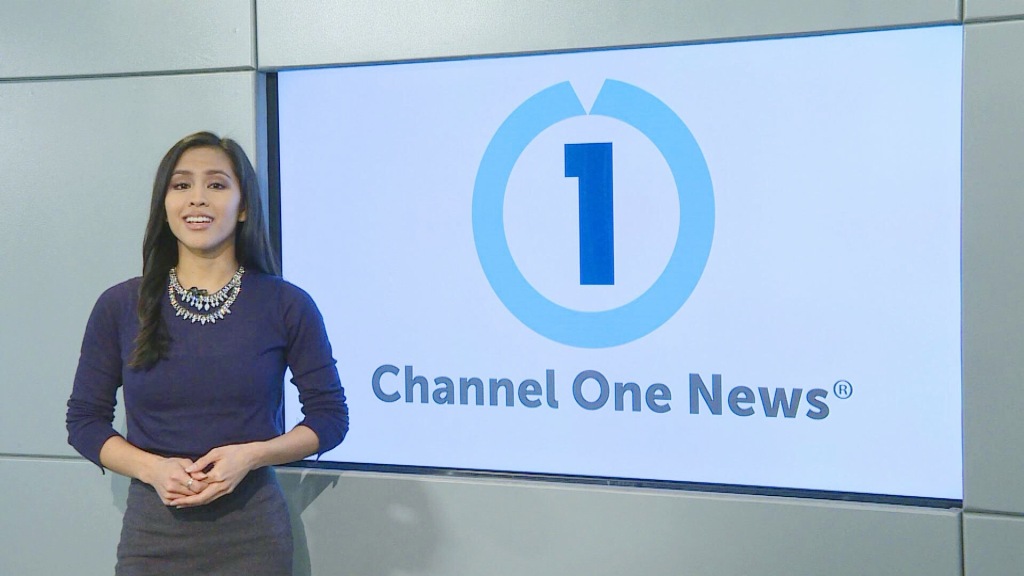 Azia Celestino at the Channel One News